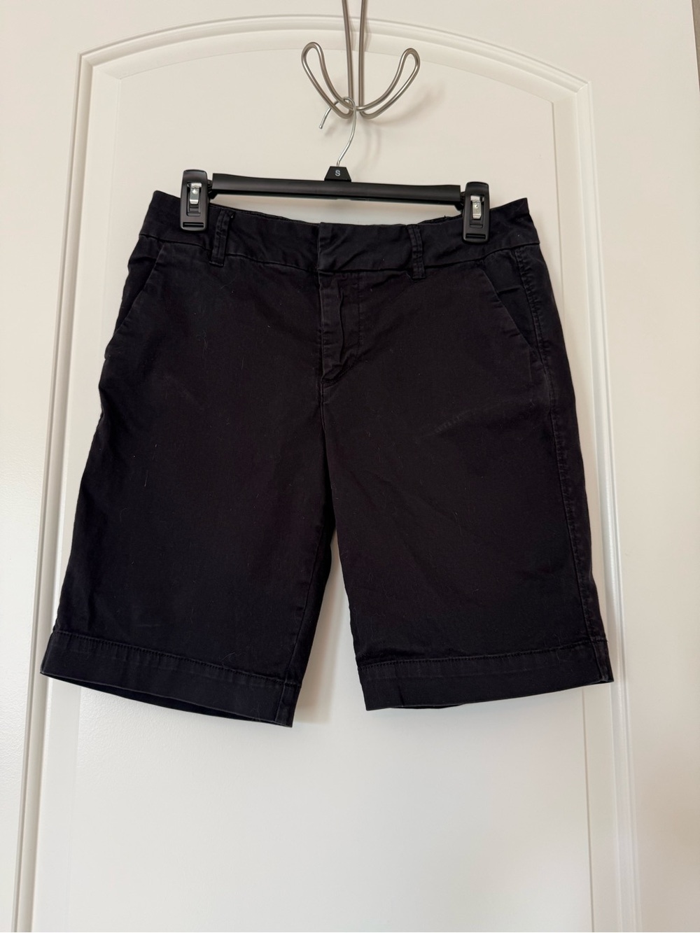 bohme Black Bermuda Shorts with Belt Loops